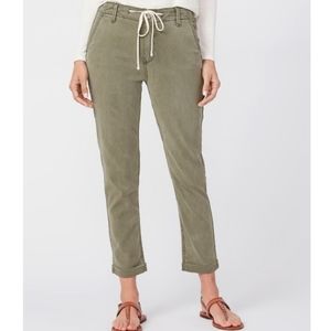 Paige Christy Vintage Coastal Green Drawstring Elastic Back Cuffed Pant 31